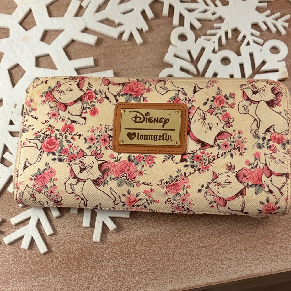 Loungefly Disney Cream and Pink Wallet